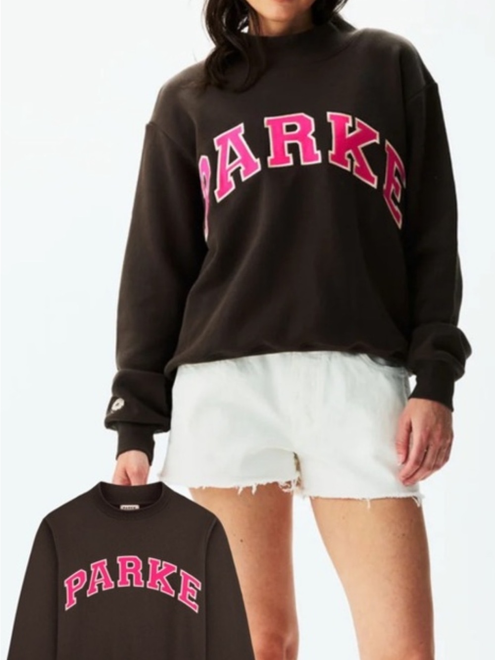 Parke x Dunkin’ Varsity Mockneck - Espresso L/XL